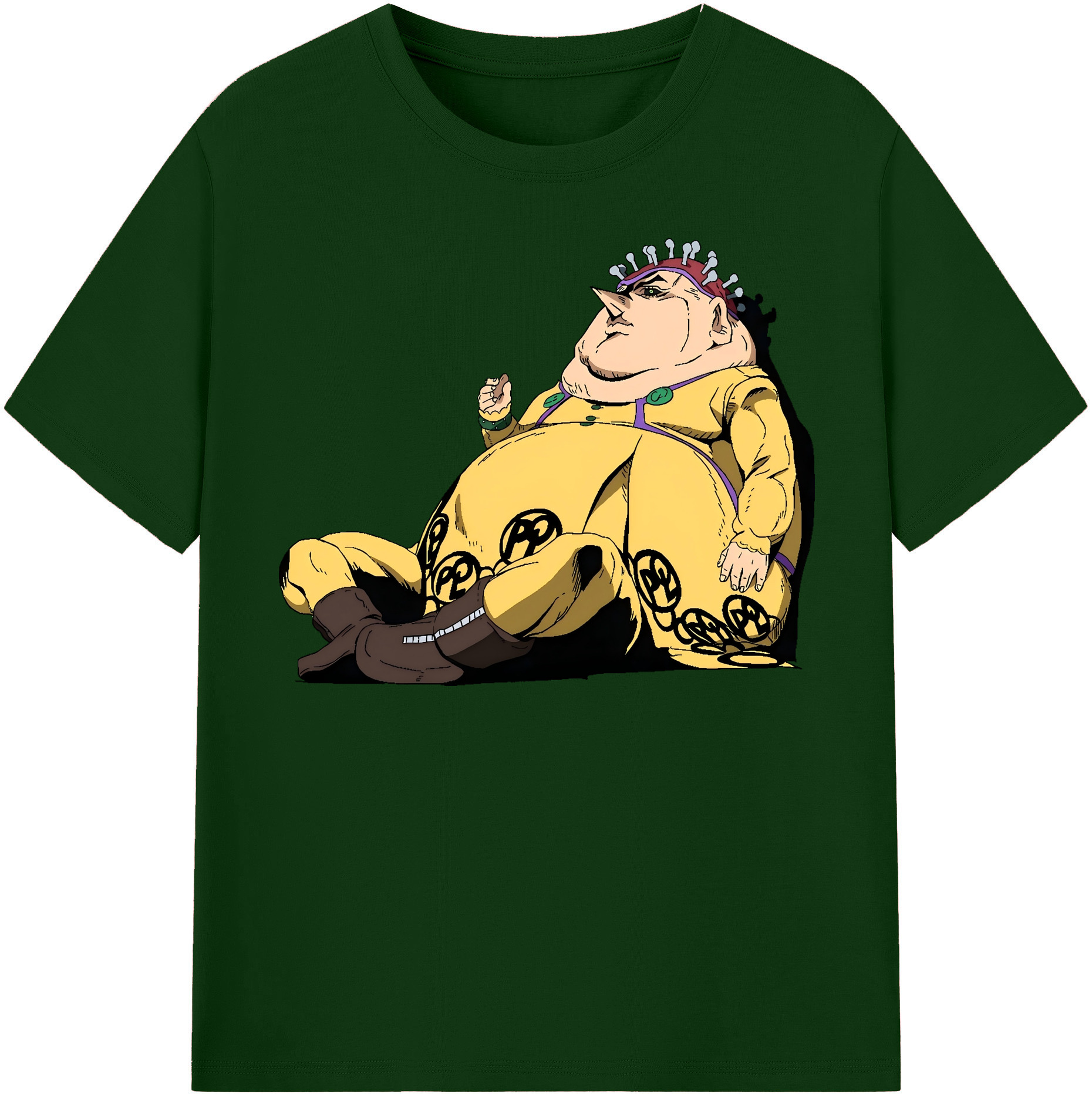 （画像用） ジョジョの奇妙な冒険 ポルポ JoJo's Bizarre Adventure Polpo 綿100％半袖Tシャツ（フロントプリント）
